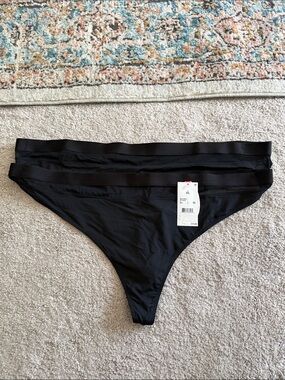 NEW- Set of Two (2) Parade Mesh Black Thong